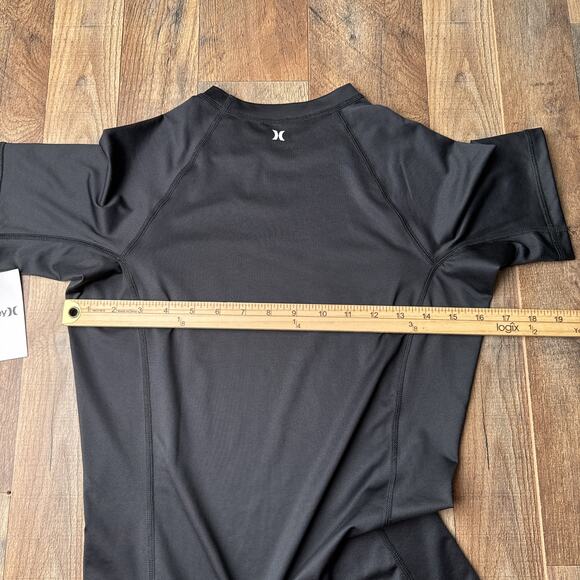 Hurley One and Only Sun‎ Shirt Women's Large Black Surf Beach UPF+50 NWT 5781 - Picture 8 of 9